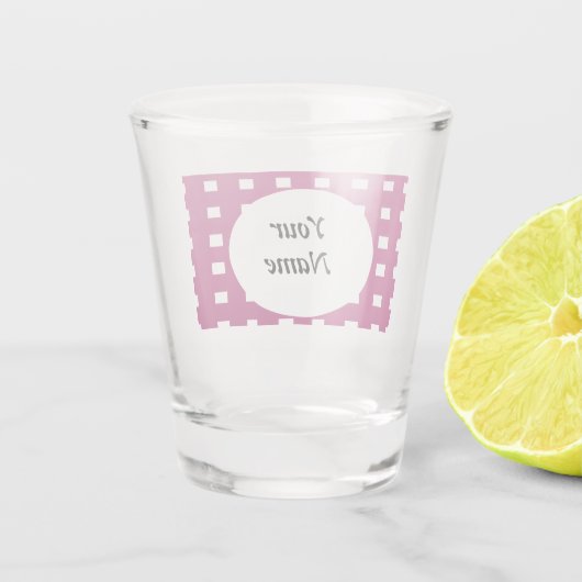 名前パーソナライズされたギフトアイテムコーヒーマグ ショットグラス (裏面)