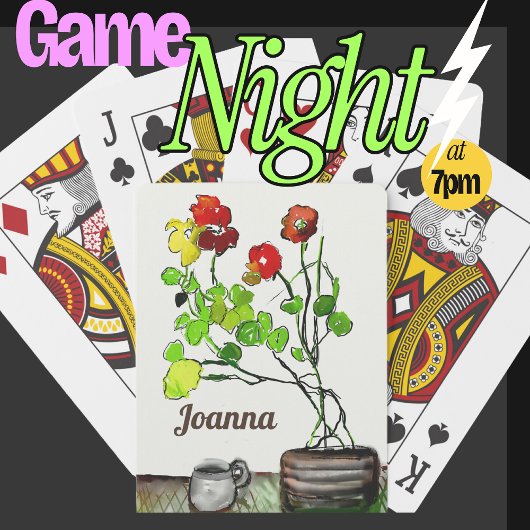 ..名前パーソナライズされたクラシックアートゲーム トランプ