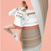 名前パーソナライズされたクリスマスプレゼント女性白 パーカ