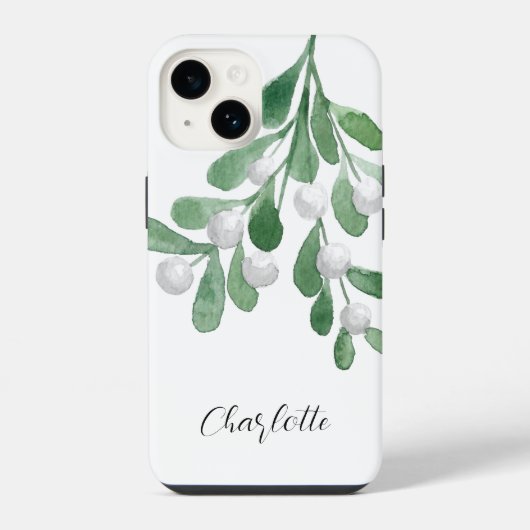 名前パーソナライズされたクリスマス iPhoneケース (裏面)