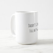 名前パーソナライズされたコーヒーマグ コーヒーマグカップ (正面左)