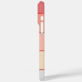 名前パーソナライズされたコーラルストライプパレットチップ Case-Mate iPhoneケース (裏面 / 左)