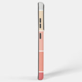 名前パーソナライズされたコーラルストライプパレットチップ SAMSUNG GALAXYケース (右側面)