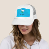 名前パーソナライズされたサッカーunicorn blue chevens キャップ (インサイチュ)