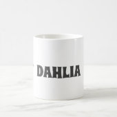 名前パーソナライズされたシンプルグレーハートラブギフト コーヒーマグカップ (中央)