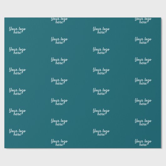 名前パーソナライズされたシンプルスタイリッシュロゴはこちら ラッピングペーパー (フラット)