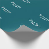 名前パーソナライズされたシンプルスタイリッシュロゴはこちら ラッピングペーパー (角)