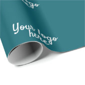 名前パーソナライズされたシンプルスタイリッシュロゴはこちら ラッピングペーパー (ロールコーナー)