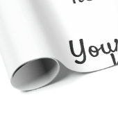 名前パーソナライズされたシンプルスタイリッシュロゴはこちら ラッピングペーパー (ロールコーナー)