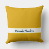 名前パーソナライズされたジャスミンフラワーズ装飾用クッション クッション (裏面)