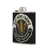 名前パーソナライズされたスウィートコーンガーデンファーム農家 フラスク (左)