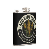 名前パーソナライズされたスウィートコーンガーデンファーム農家 フラスク (右)