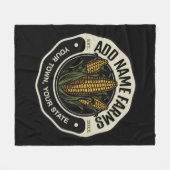 名前パーソナライズされたスウィートコーンガーデンファーム農家 フリースブランケット (正面(横))