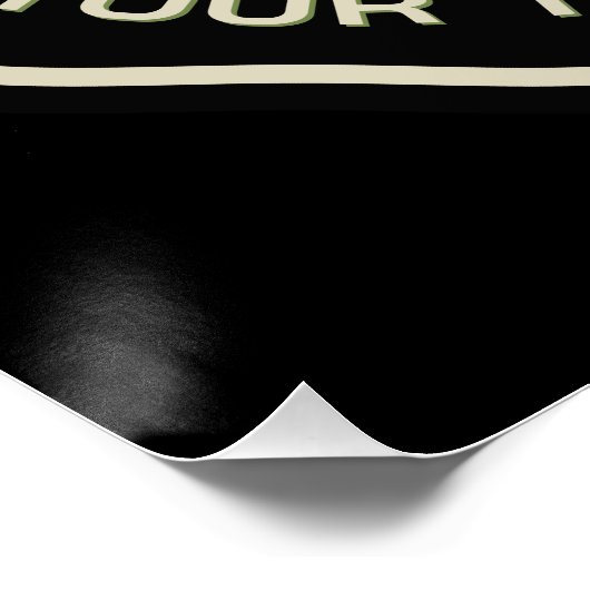 名前パーソナライズされたスウィートコーンガーデンファーム農家 ポスター (コーナー)