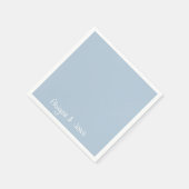 名前パーソナライズされたスカイブルーカクテル スタンダードカクテルナプキン (角)