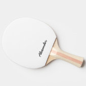名前パーソナライズされたスクリプトの完全に編集可能な色 卓球ラケット (横)