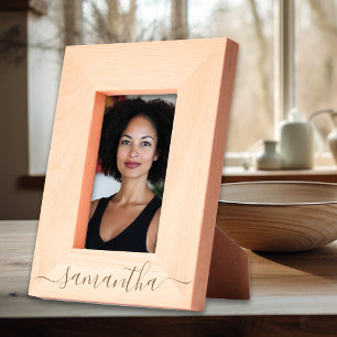 名前パーソナライズされたスクリプト レーザー彫刻フレーム