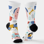 名前パーソナライズされたソックス ソックス (傾斜あり)