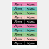 名前パーソナライズされたタグのラベル ラベル (シート)