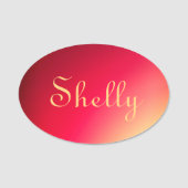 名前パーソナライズされたタグ 名札 (正面)