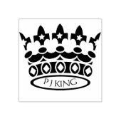 名前パーソナライズされたデザインクラウン ラバースタンプ (インプリント)