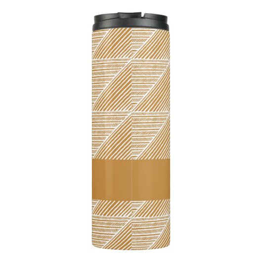 名前パーソナライズされたトラベルモダンボホ幾何学的 タンブラー (裏面)