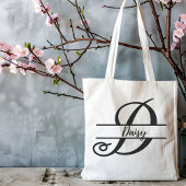 名前パーソナライズされたトートバッグ、カスタムDギフト トートバッグ
