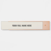 名前パーソナライズされたドアの記号テンプレート色を選択 サインプレート (正面)