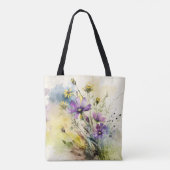 名前パーソナライズされたナースフローラ聴診器 トートバッグ (裏面)