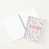 「名前パーソナライズされたノート」フローラ・ノートブック ノートブック (内部)