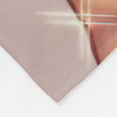 名前パーソナライズされたバブル黒ガールブランケット フリースブランケット (角)