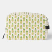 名前パーソナライズされたパイナップルカットソーバッグ ドップキット (裏面)