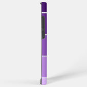 名前パーソナライズされたパープルストライプカラーパレットチップ SAMSUNG GALAXYケース (右側面)