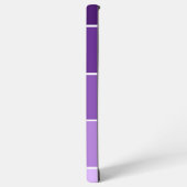 名前パーソナライズされたパープルストライプカラーパレットチップ SAMSUNG GALAXYケース (左側面)