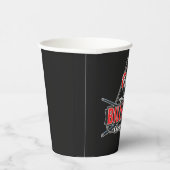 名前パーソナライズされたビリヤード8ボールプールキューラック 紙コップ (右)