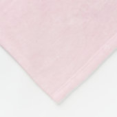 名前パーソナライズされたピンクベビーガールフローラモノグラム フリースブランケット (角)