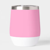 名前パーソナライズされたピンク文字モノグラム (背面)