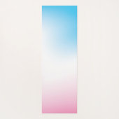 名前パーソナライズされたピンク ヨガマット (裏面)