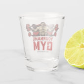 名前パーソナライズされたフィットネスホームジムウェイトリフティング ショットグラス (裏面)