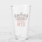 名前パーソナライズされたフィットネスホームジムウェイトリフティング タンブラーグラス (裏面)