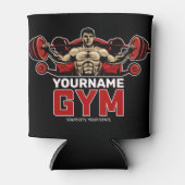 名前パーソナライズされたフィットネスホームジムウェイトリフティング 缶クーラー (正面)