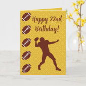 名前パーソナライズされたフォト気持ちスポーツサッカー カード (黄色い花)