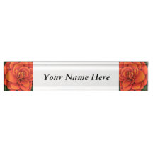 名前パーソナライズされたプレート（時計オプション付き） - Begonia