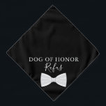 名前パーソナライズされたペットドッグボウタイ結婚ズ バンダナ<br><div class="desc">バウすごいタイ結婚をフィーチャーした可愛いバンダナ。あなたの特別な日にあなたの犬の名前と彼らの名誉の役割でパーソナライズ。Thisisnomeによる設計©</div>