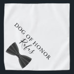 名前パーソナライズされたペットドッグボウタイ結婚ズ バンダナ<br><div class="desc">バウすごいタイ結婚をフィーチャーした可愛いバンダナ。あなたの特別な日にあなたの犬の名前と彼らの名誉の役割でパーソナライズ。Thisisnomeによる設計©</div>
