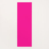 名前パーソナライズされたホットピンク ヨガマット (裏面)