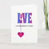 名前パーソナライズされたマザーズ・デイLOVEカード カード (正面)