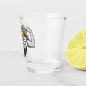 名前パーソナライズされたマッスルフィットネストレーナージム ショットグラス (右)