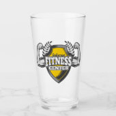 名前パーソナライズされたマッスルフィットネストレーナージム タンブラーグラス (正面)