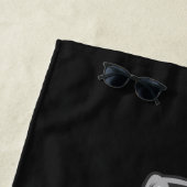 名前パーソナライズされたマッスルフィットネストレーナージム ビーチタオル (インサイチュ)